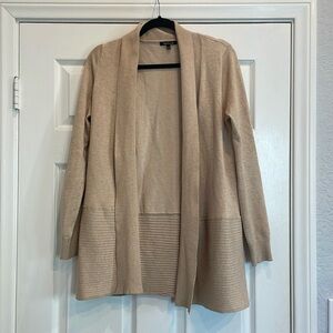 Pink clover size m oatmeal open cardigan sweater